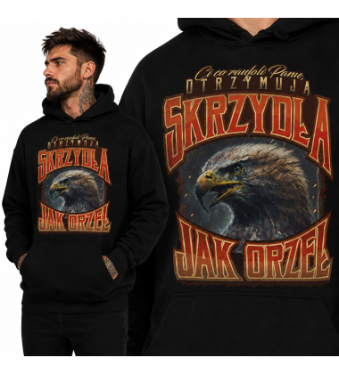 Bluza Chrześcijańska z kapturem Orzeł